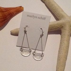 Marlyn Schaffer silver drop earrings. NWT